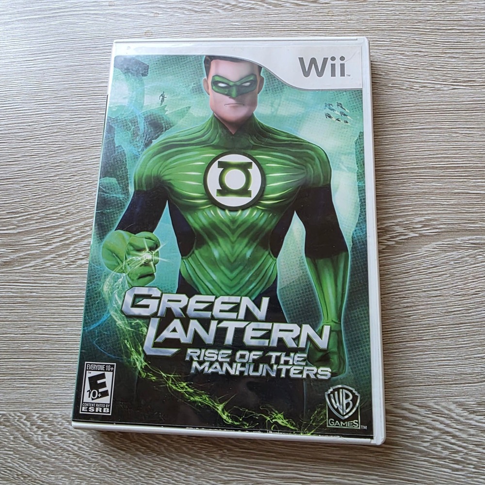 Green Lantern Rise‎ of the Manhunters Nintendo Wii Video Game Complete